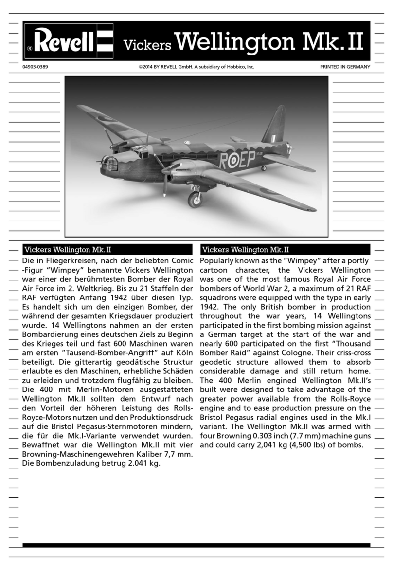 REVELL Vickers Wellington Mk.II User manual
