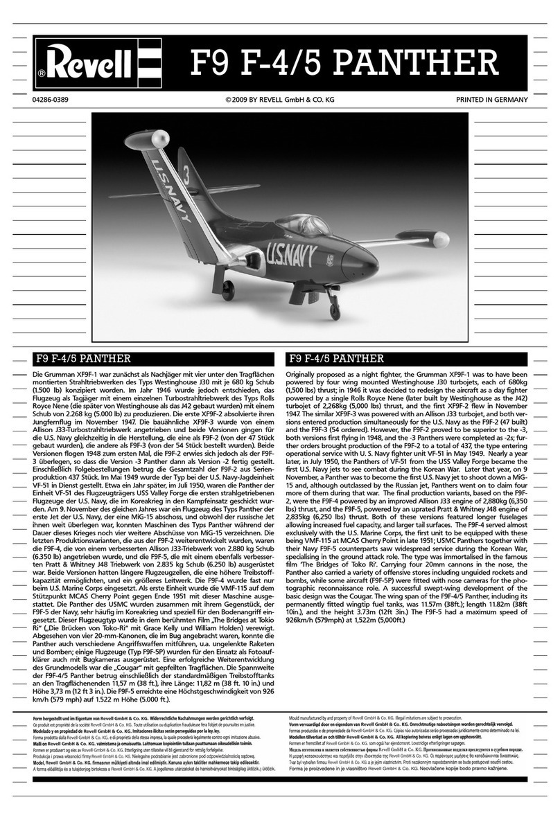 REVELL F9 F-4/5 PANTHER Assembly manual