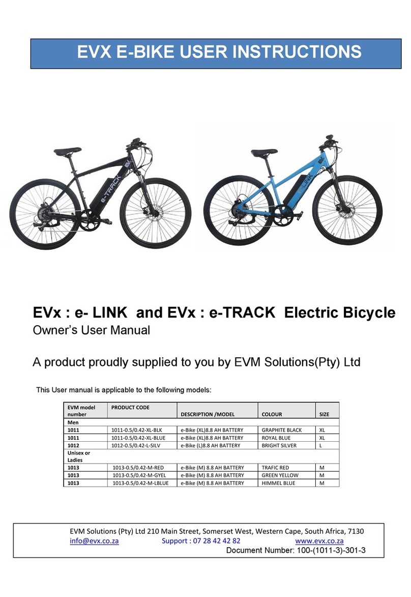 EVX e-TRACK Series User instructions