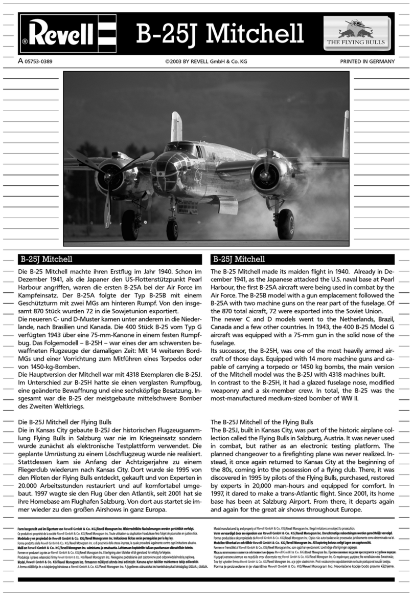 REVELL THE FLYING BULLS B-25J Mitchell User manual