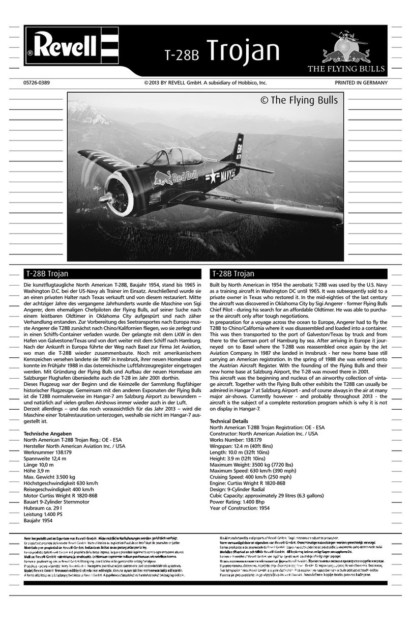 REVELL THE FLYING BULLS T-28B Trojan User manual
