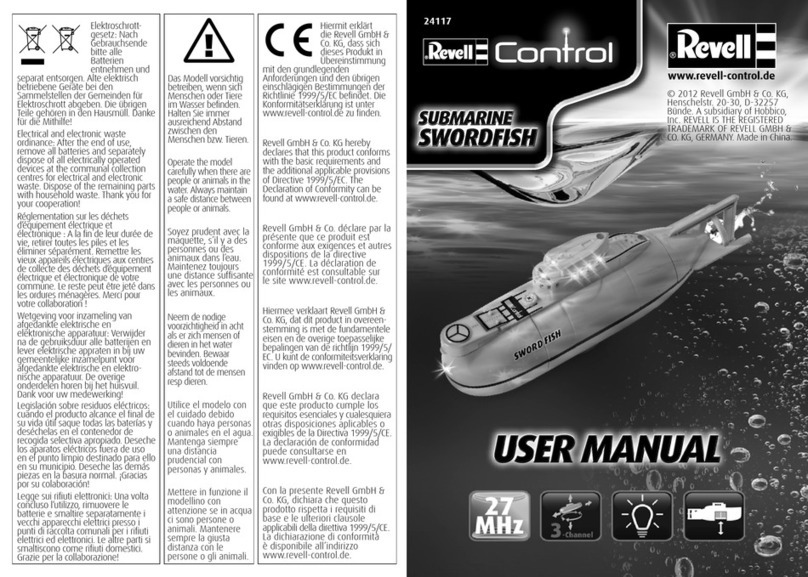 REVELL Control SWORDFISH User manual
