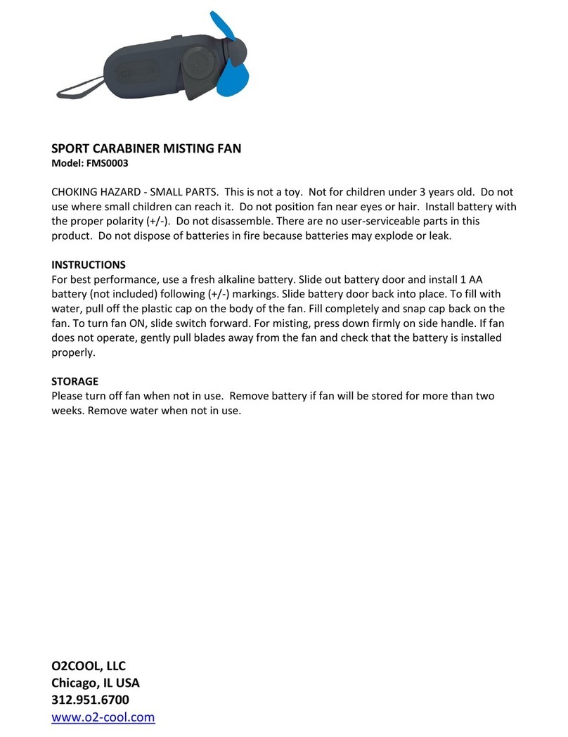 O2cool FMS0003 User manual