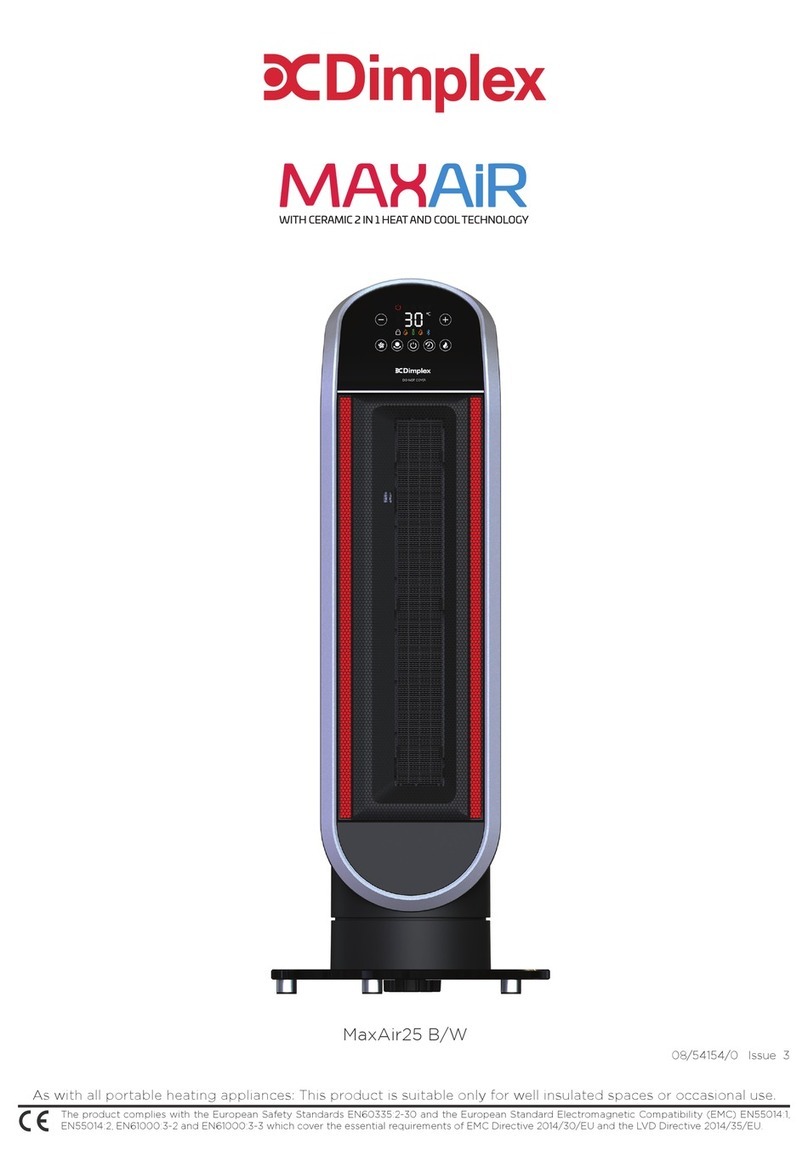 Dimplex MaxAir25 B manual