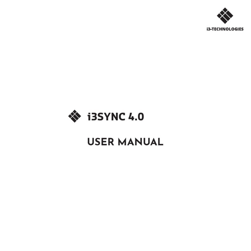i3-TECHNOLOGIES i3SYNC 4.0 user manual
