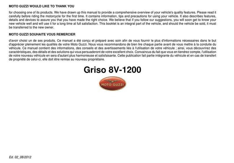 MOTO GUZZI Griso 8V-1200 User manual