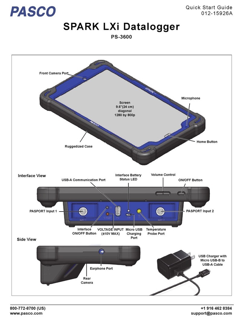 PASCO SPARK LXi User manual