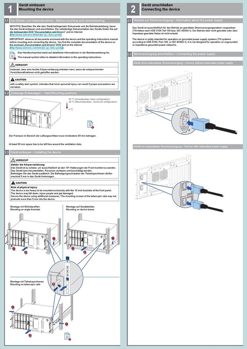 Siemens SIMATIC IPC1047 User manual