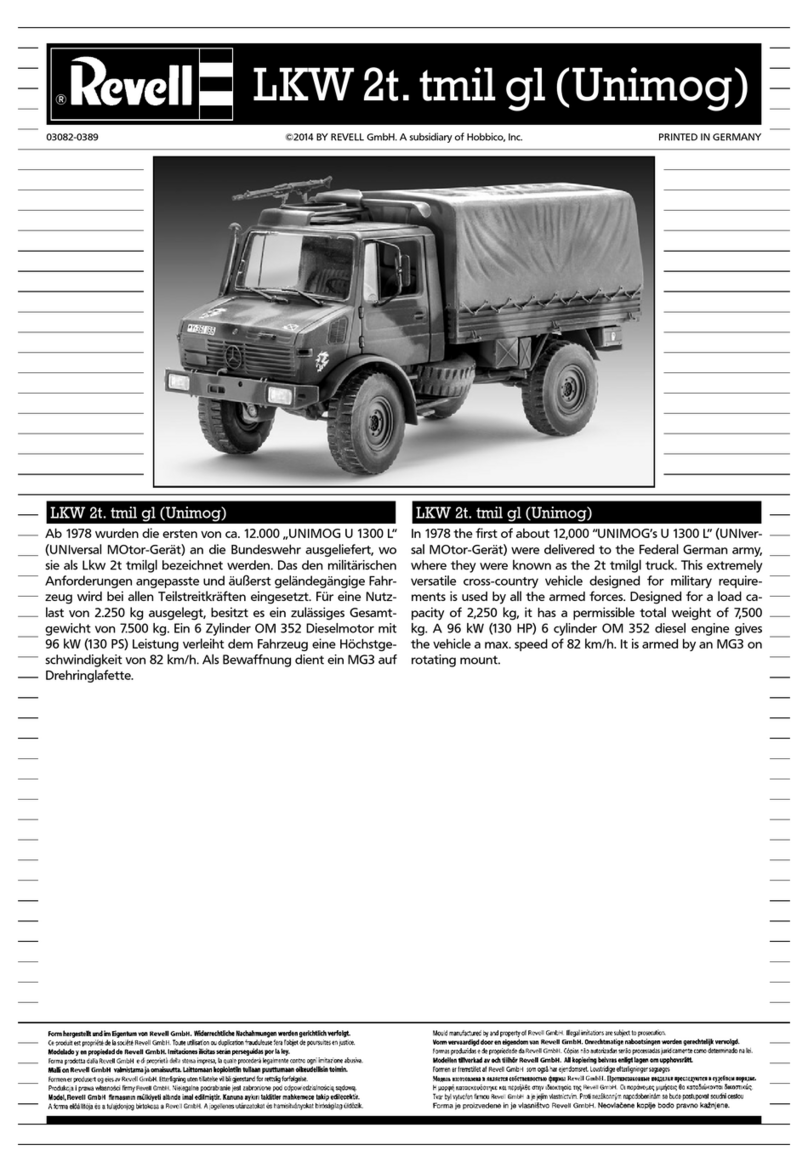 REVELL LKW 2t. tmil gl Unimog Assembly manual