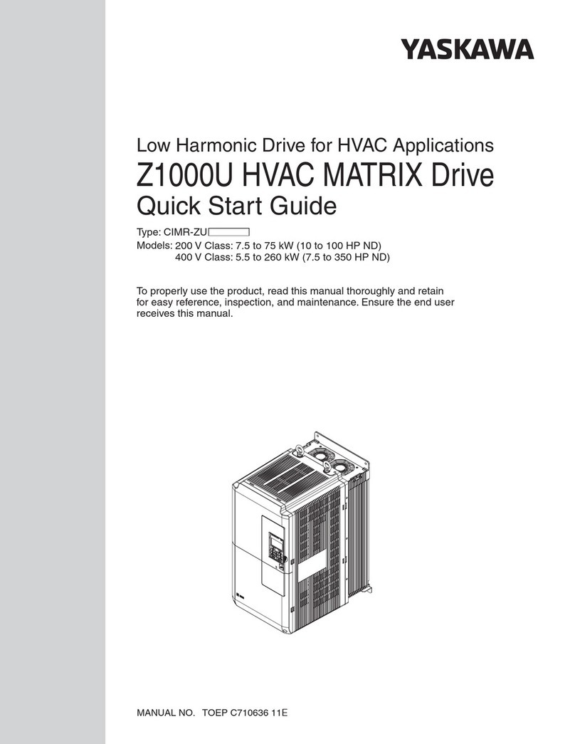 YASKAWA Z1000U Series quick start guide