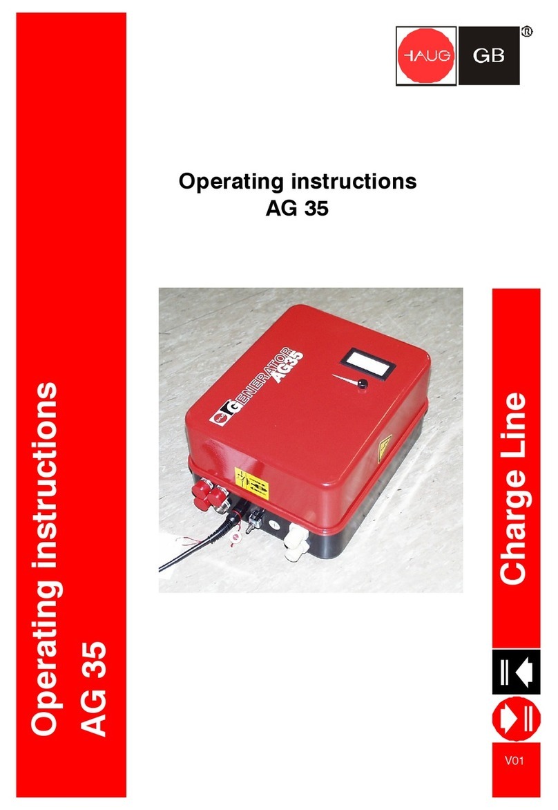 Haug AG 35 operating instructions