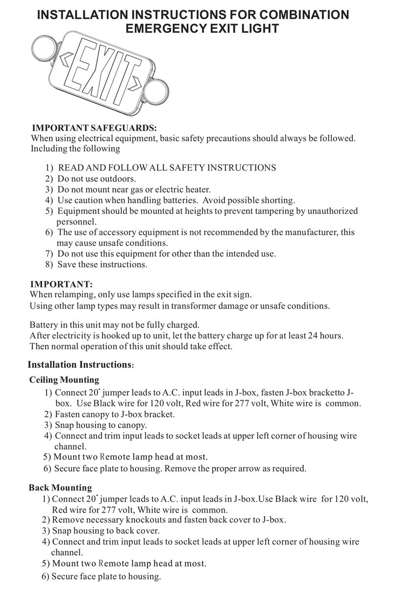 MaxLite EXC-GW installation instructions