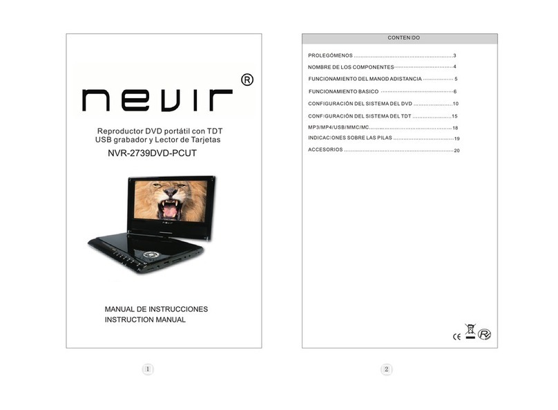 Nevir NVR-2739DVD-PCUT instruction manual