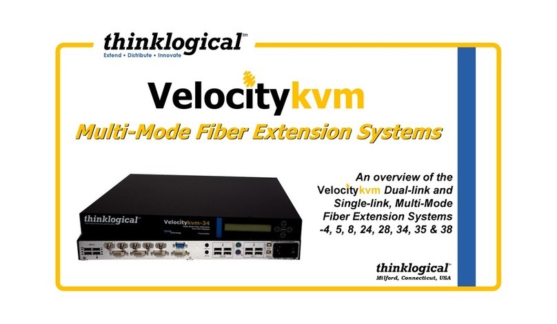 Thinklogical Velocitykvm Series quick start guide