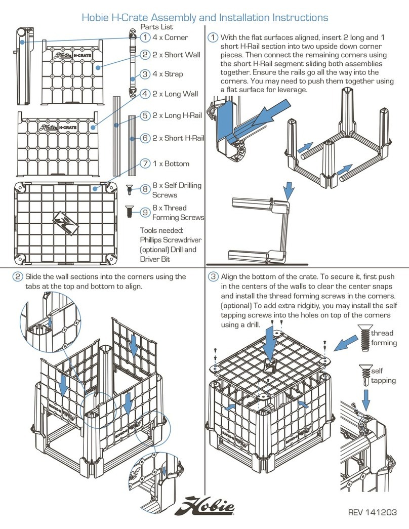 Hobie H-Crate Instruction manual