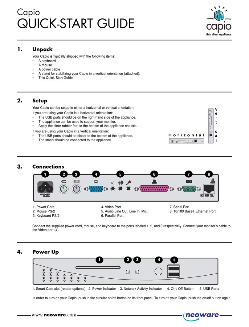 Neoware Capio quick start guide