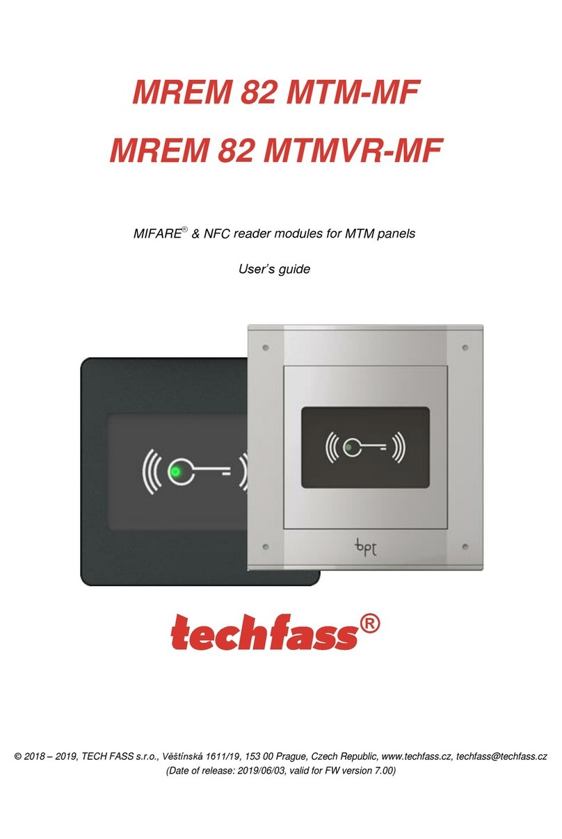 TECH FASS MREM 82 MTM-MF User manual