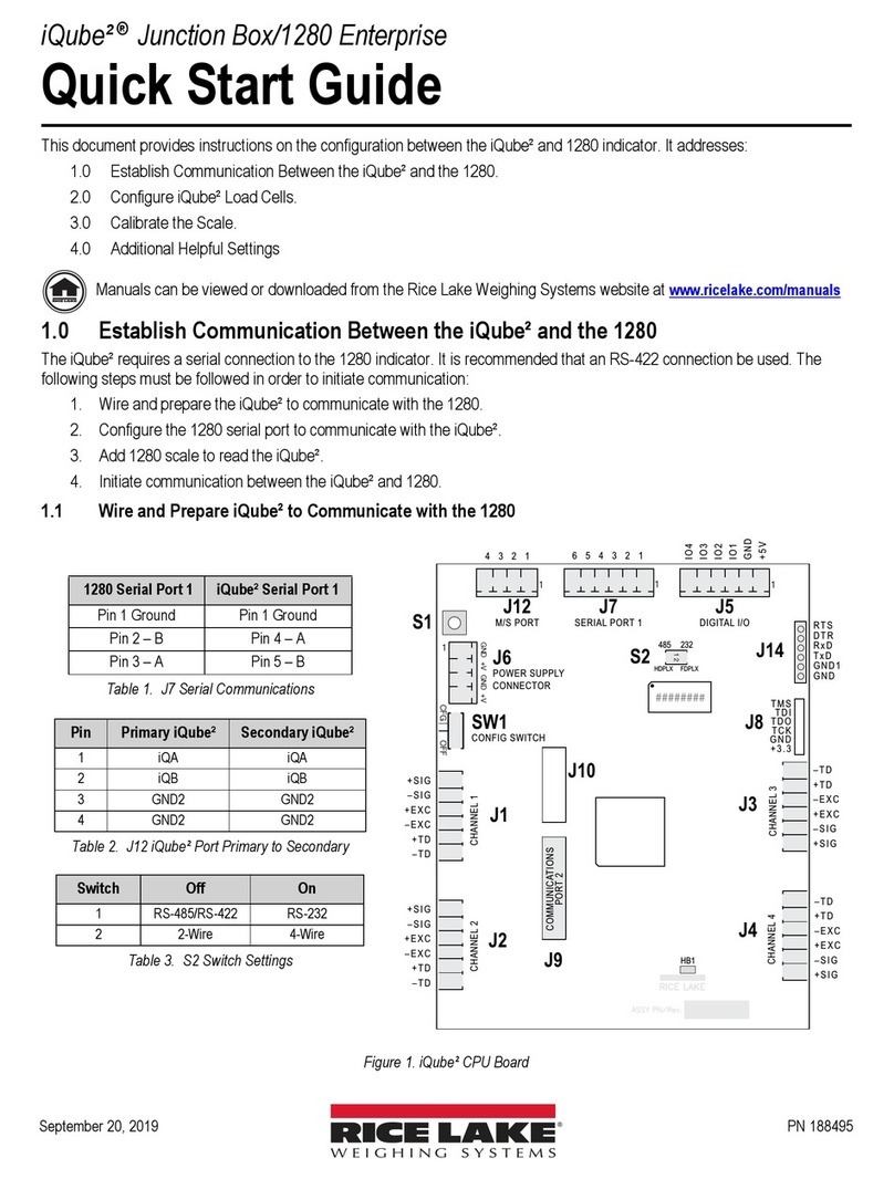 Rice Lake CLS-M iQube2 quick start guide