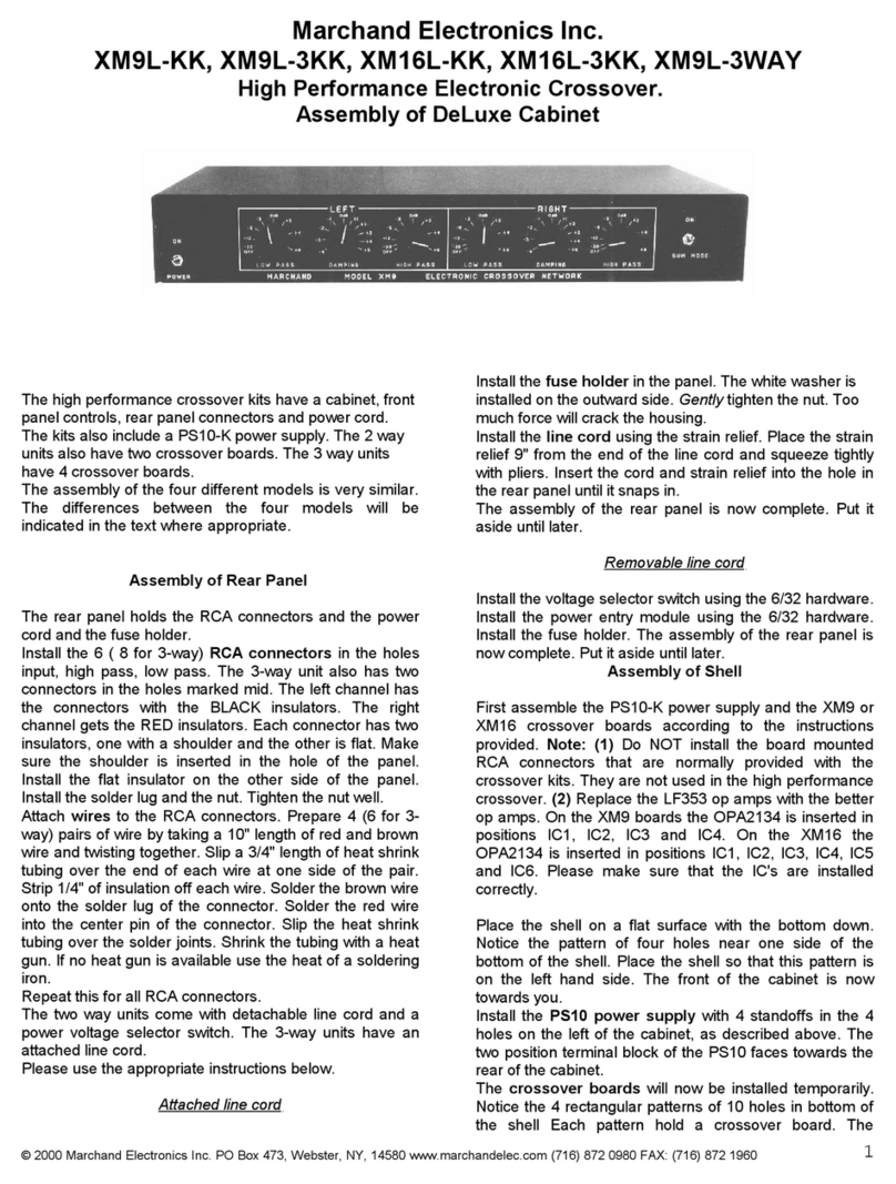 Marchand Electronics XM9L-KK User manual