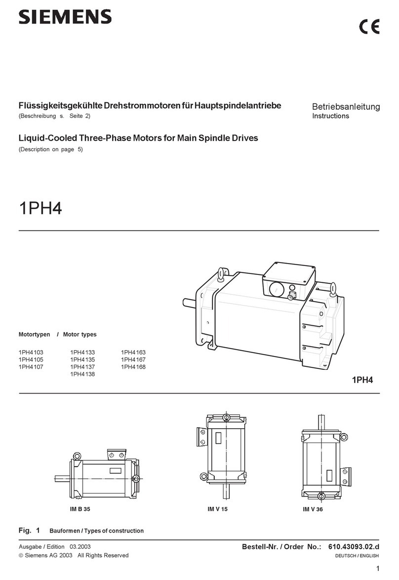 Siemens 1PH4 103 User manual
