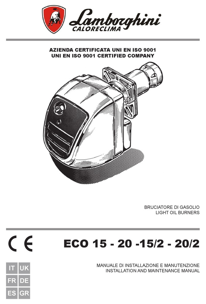 LAMBORGHINI ECO 15 Installation and maintenance manual