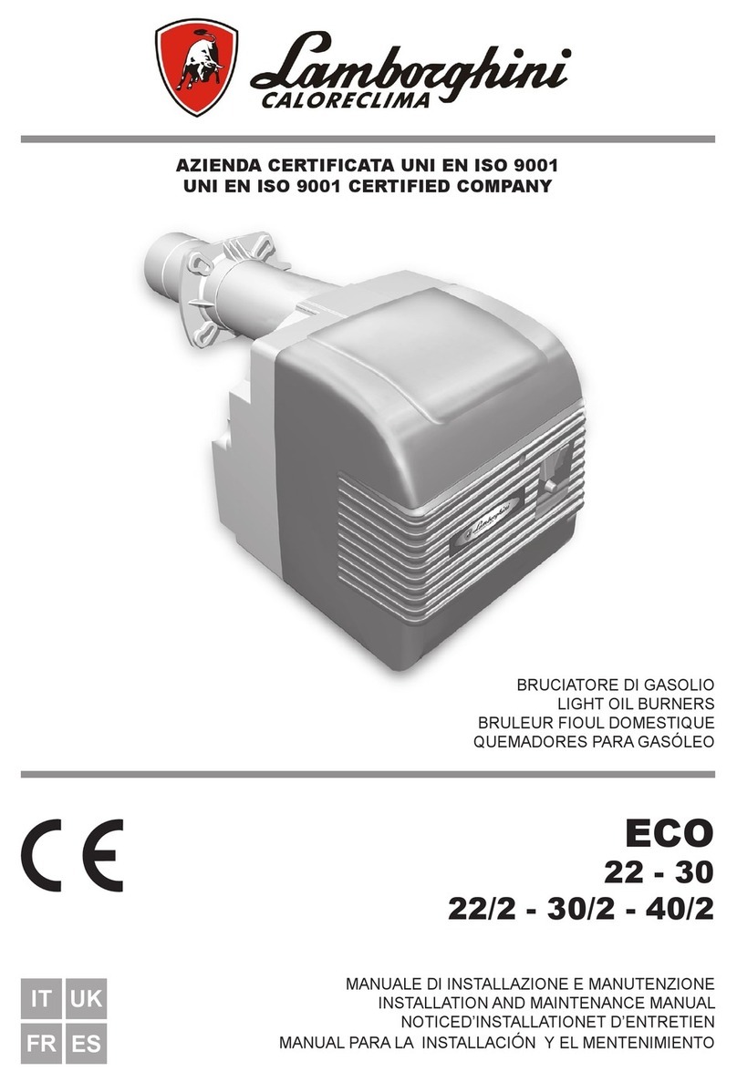 LAMBORGHINI ECO 22 Installation and maintenance manual
