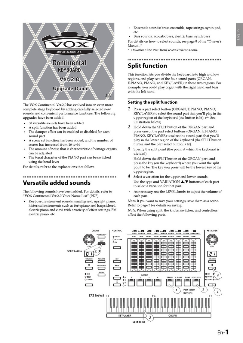 VOX Amplification Continental Upgrade guide