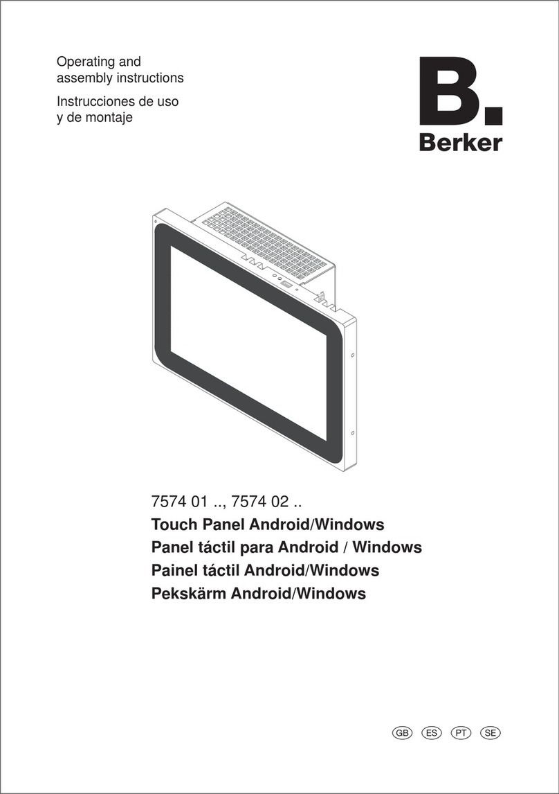 Berker 7574 01 Series Operating and assembly instructions