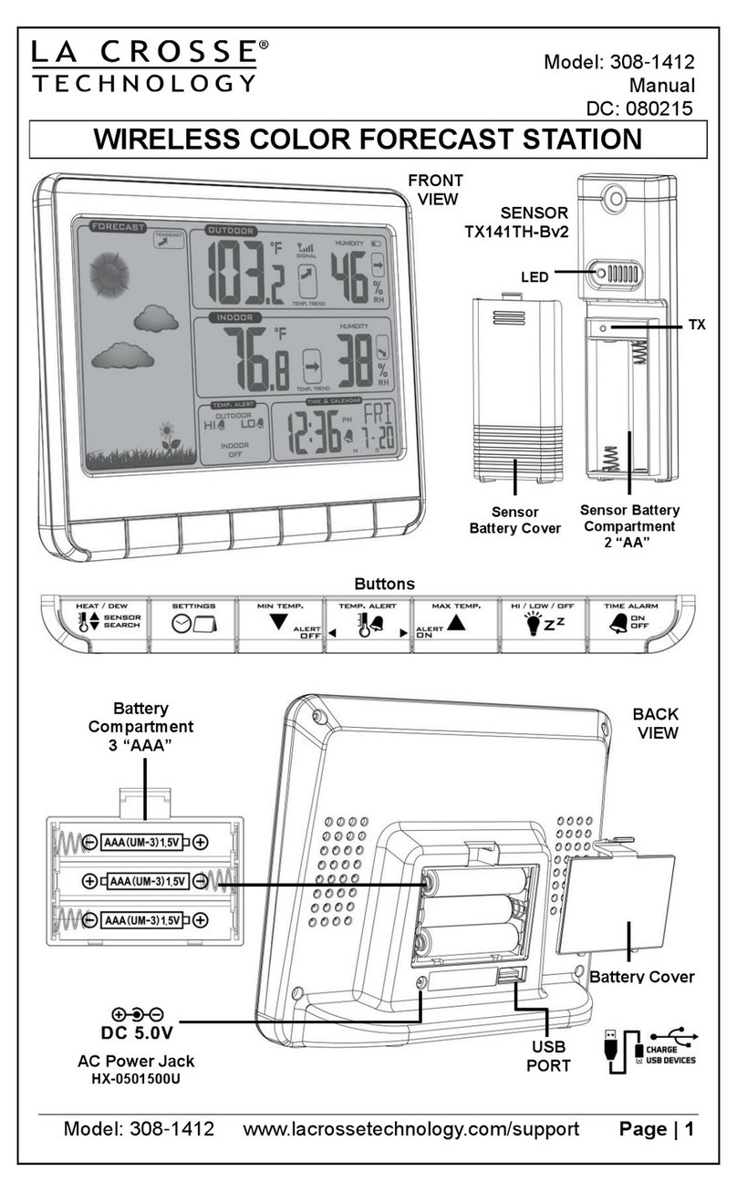 La Crosse 308-1412 User manual