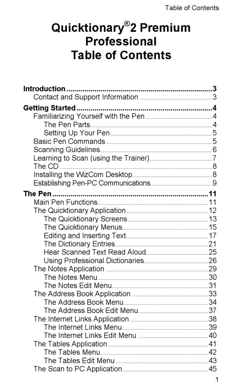 WizCom Technologies Quicktionary 2 PremiumProfessional manual WizCom Technologies Quicktionary 2 PremiumProfessional manual
