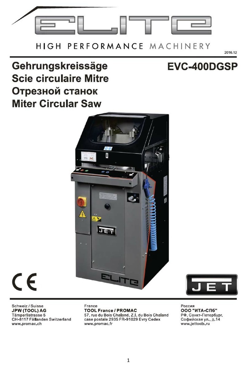 Jet Elite EVC-400DGSP manual