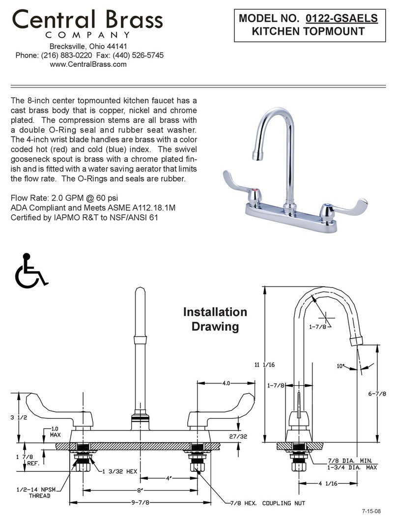 Central Brass 0122-GSAELS quick start guide