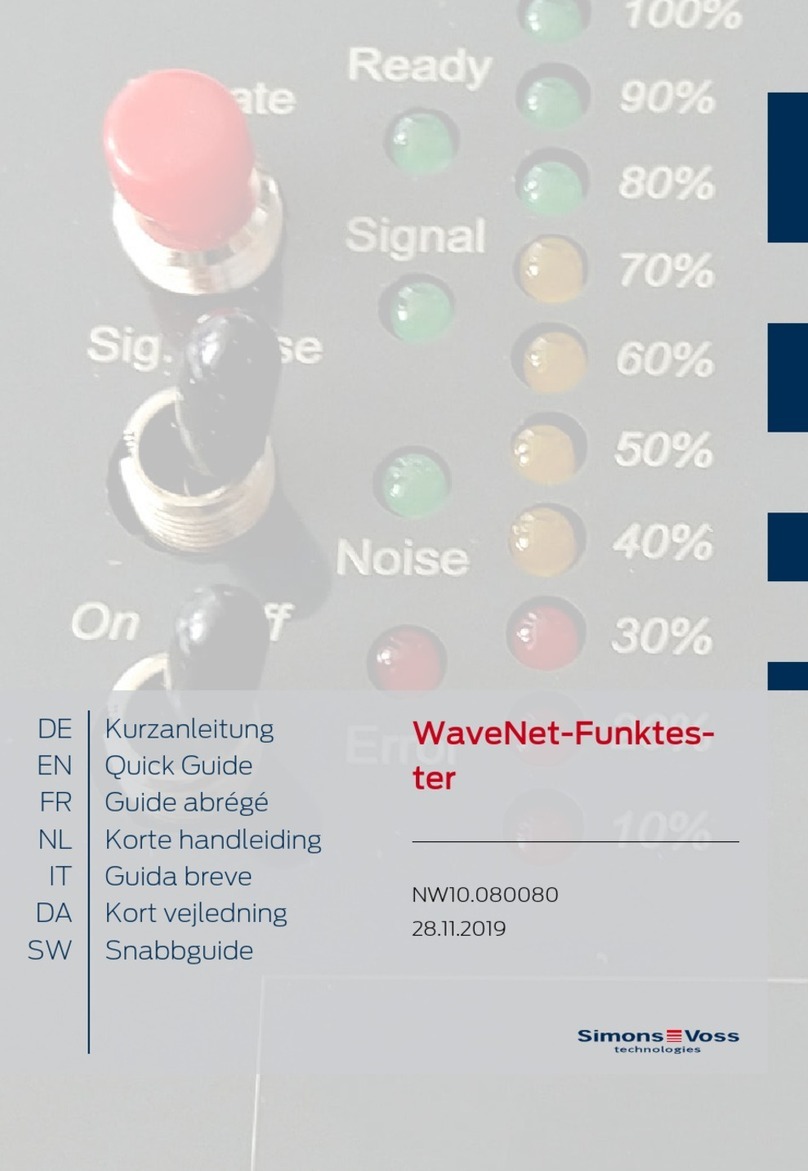 Simons Voss Technologies WaveNet-Funktester quick guide