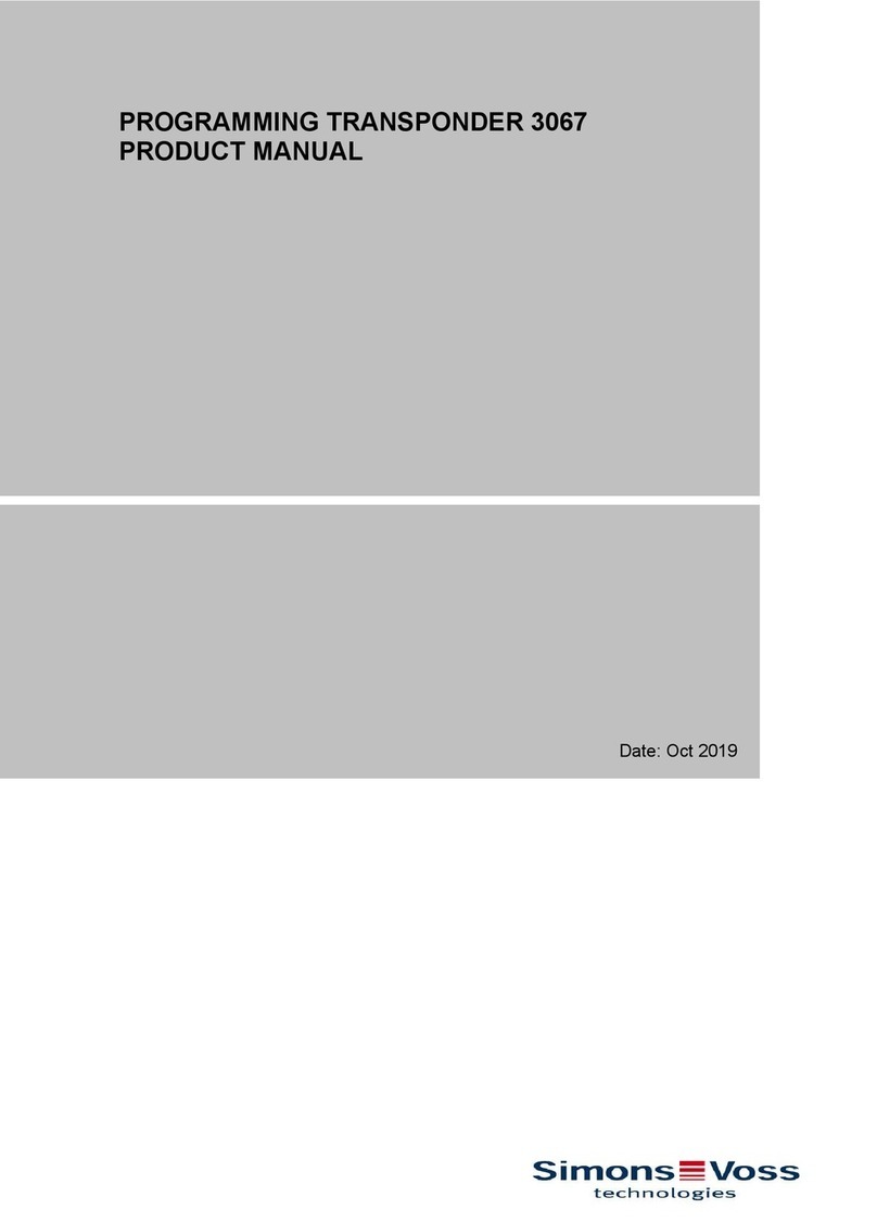 Simons Voss Technologies 3067 product manual