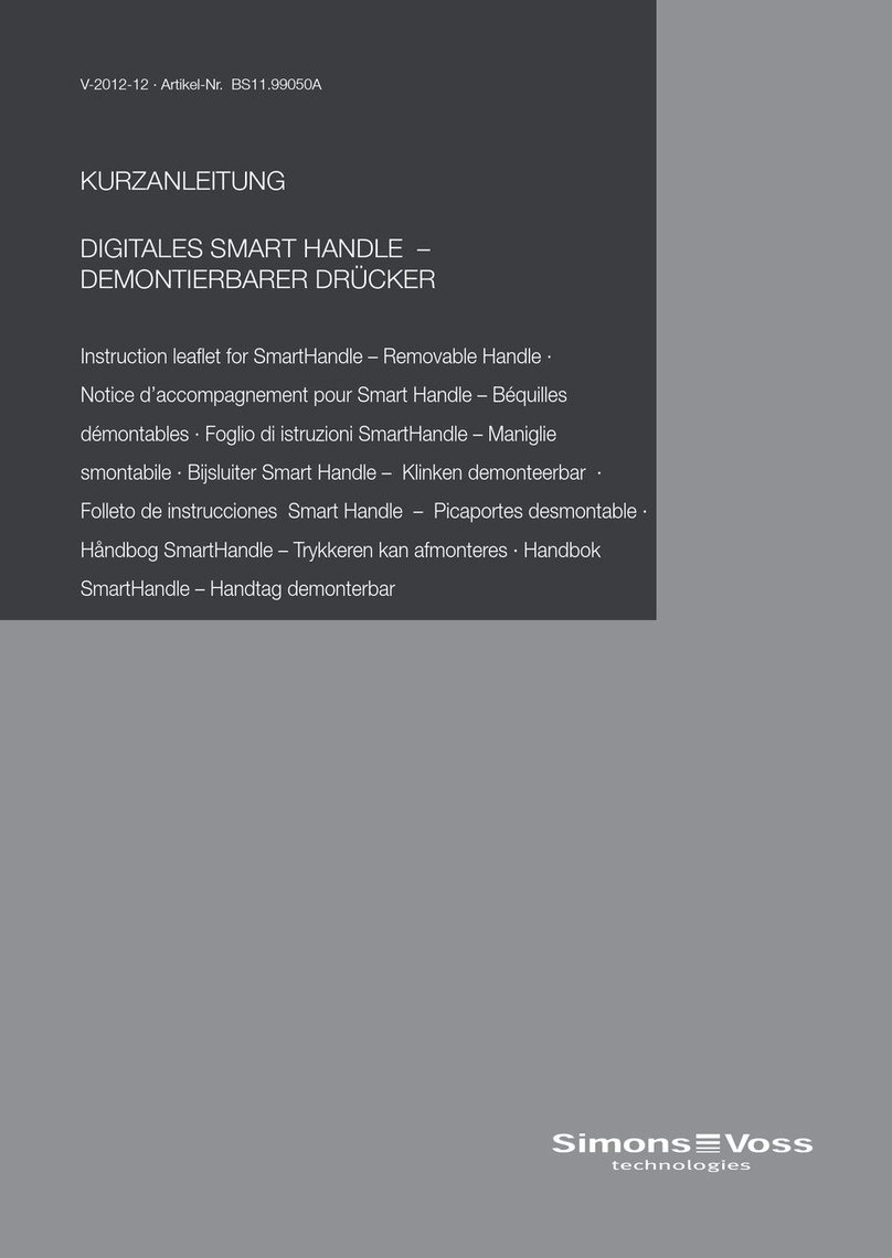 Simons Voss Technologies SmartHandle Handbok