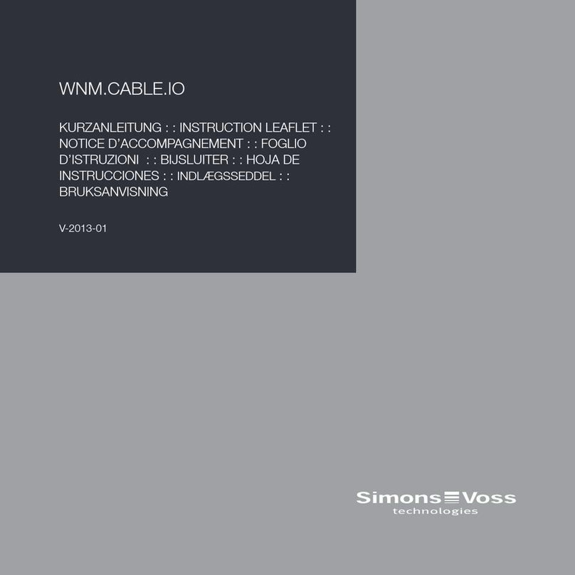 Simons Voss Technologies WNM.CABLE.IO Instruction leaflet