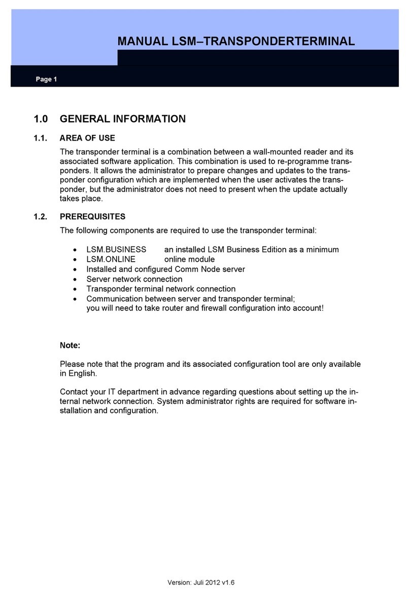 Simons Voss Technologies LSM manual