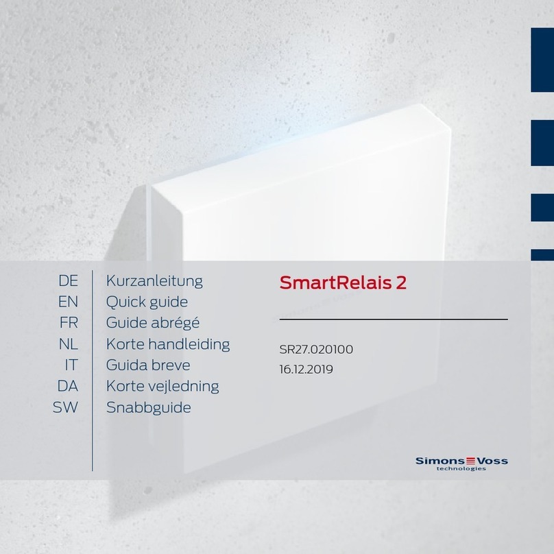Simons Voss Technologies SmartRelay2 quick guide