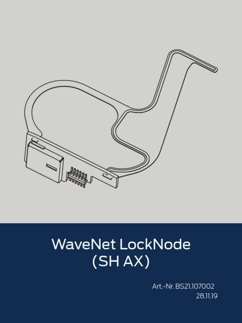 Simons Voss Technologies WaveNet LockNode SH AX manual