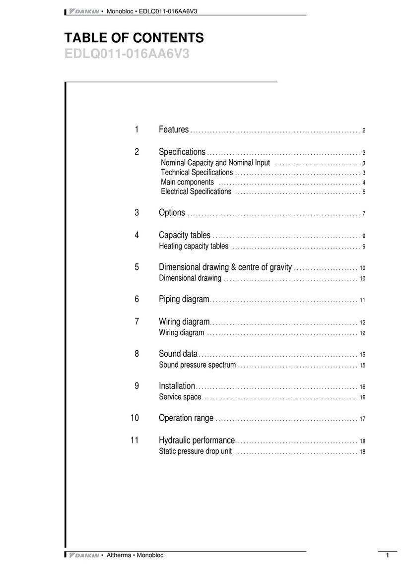 Daikin Altherma EDLQ011-016AA6V3 User manual
