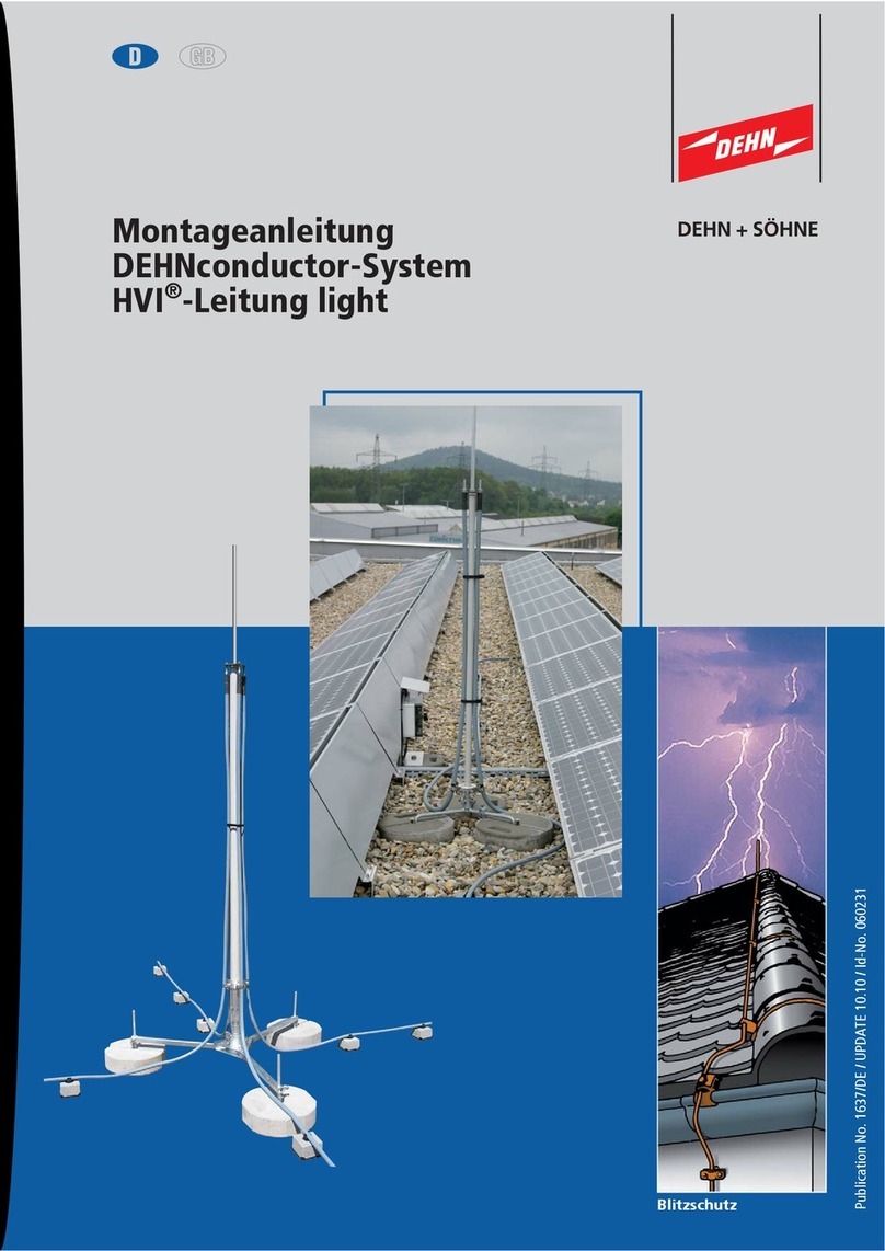 dehn HVI conductors light installation instructions