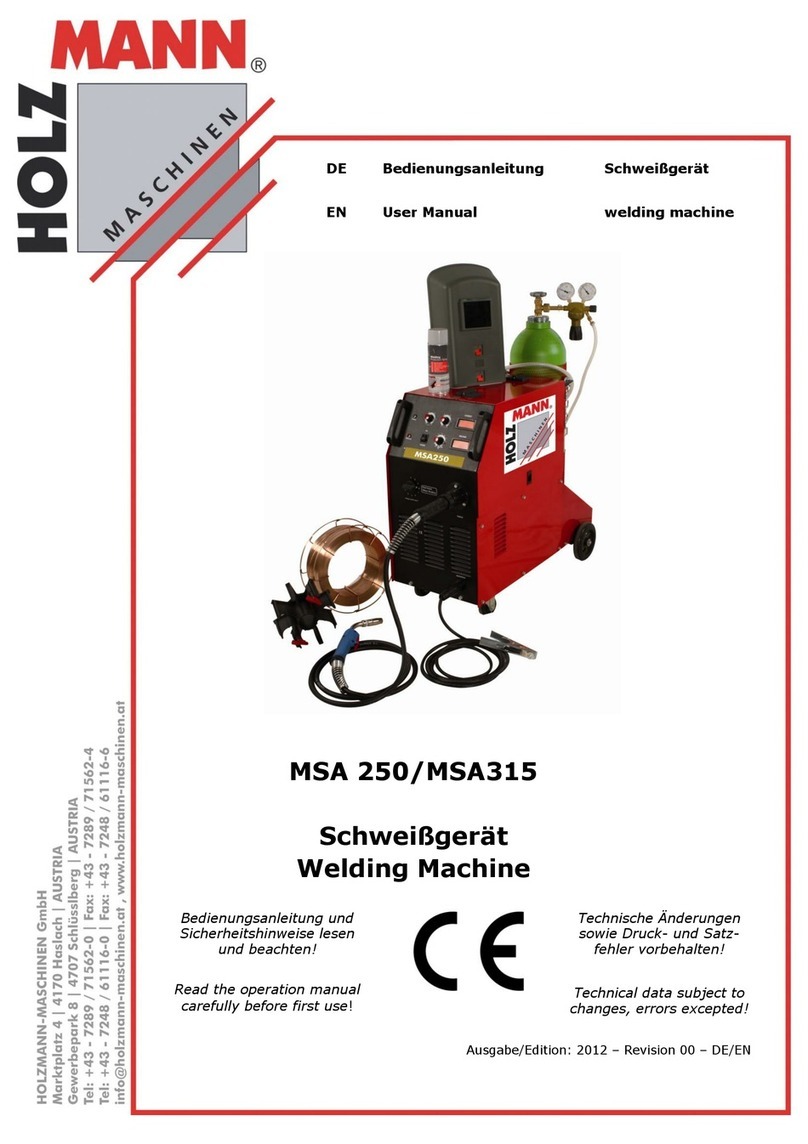 HOLZMANN MASCHINEN MSA 250 user manual HOLZMANN MASCHINEN MSA 250 user manual