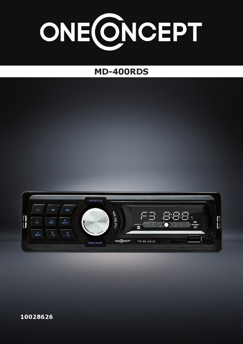 oneConcept MD-400RDS manual
