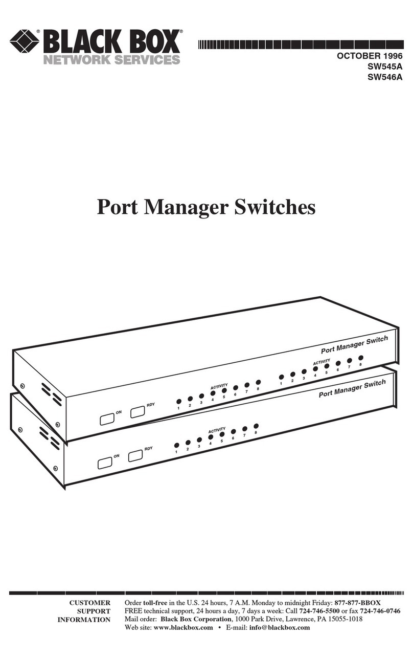 Black Box SW546A manual