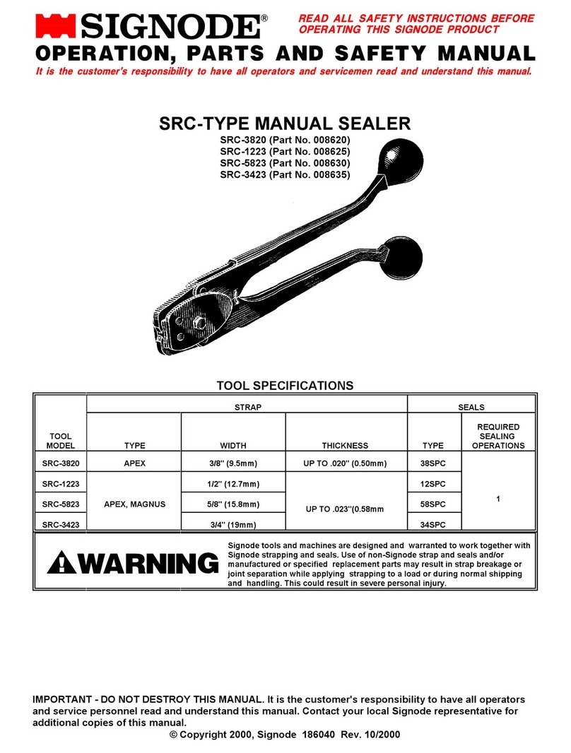 Signode SRC Series Instruction Manual