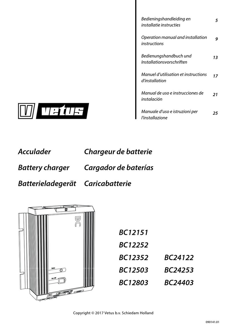 Vetus BC12151 Specification sheet Vetus BC12151 Specification sheet