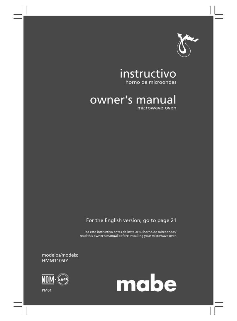 mabe HMM110SIY User manual