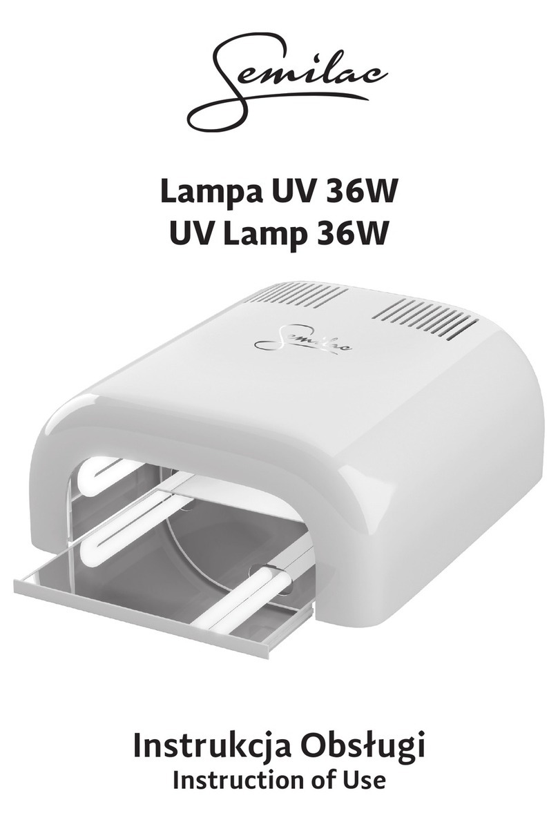 Semilac UV Lamp 36W Instructions of use