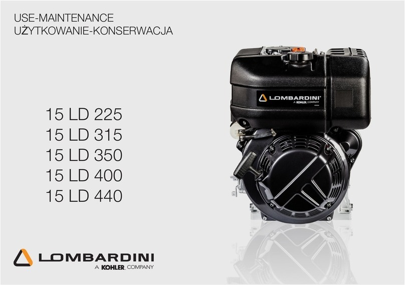 Kohler LOMBARDINI 15 LD 225 Parts list manual Kohler LOMBARDINI 15 LD 225 Parts list manual