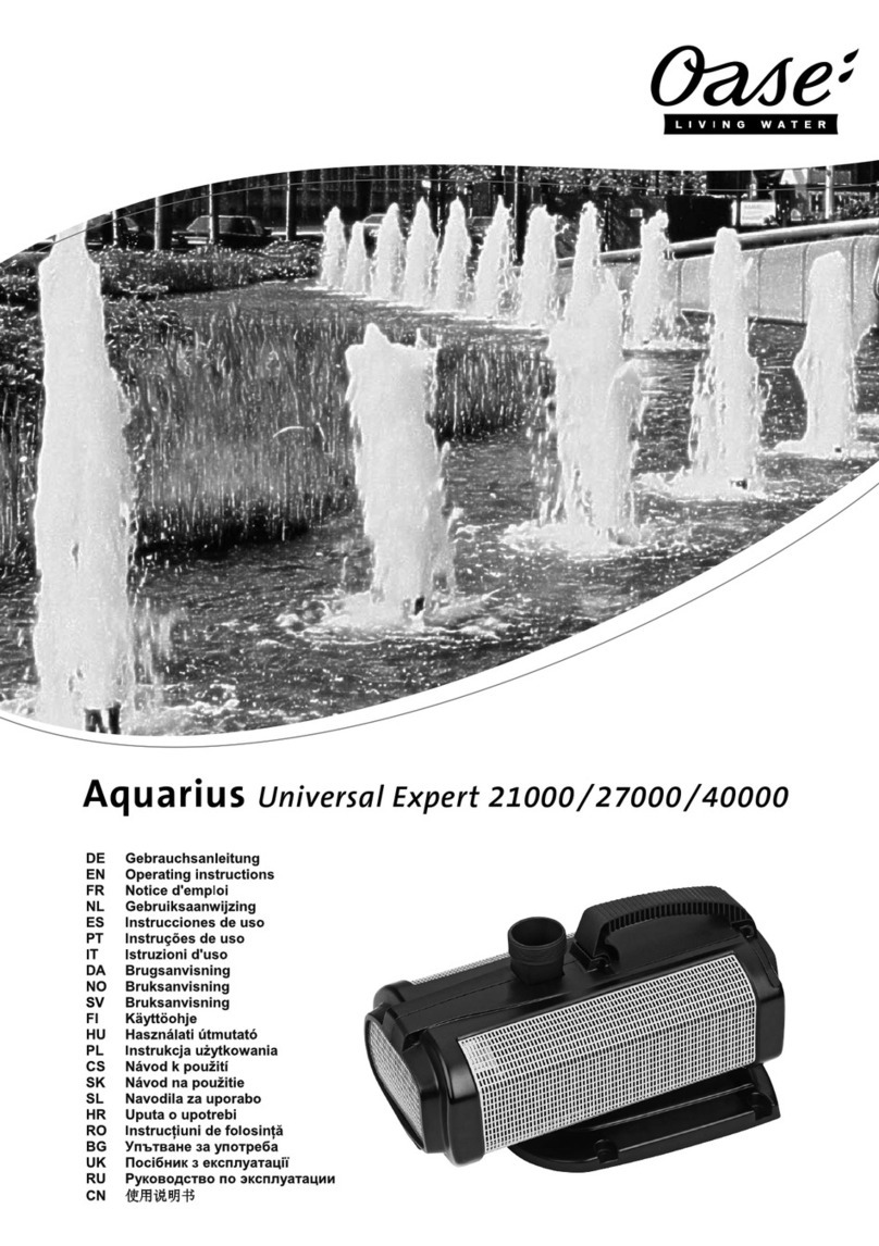 Oase Aquarius Universal Expert 21000 User manual